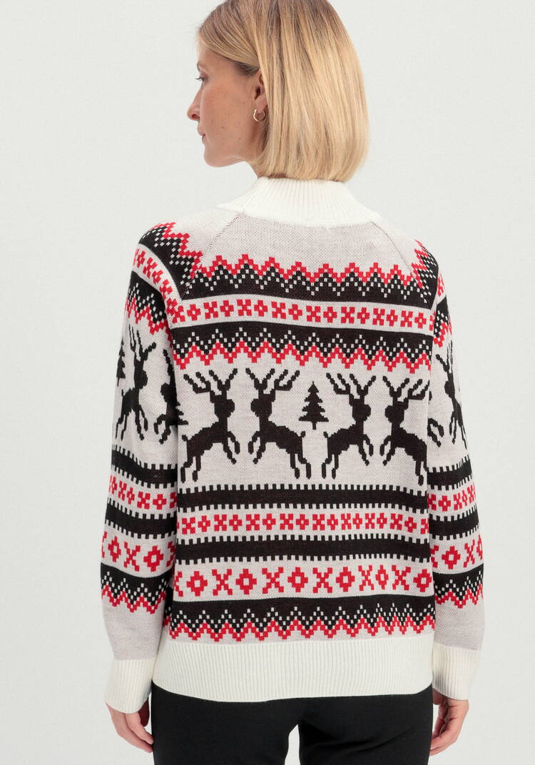 Джемпер с рождественским рисунком шир.  750, рис. 4