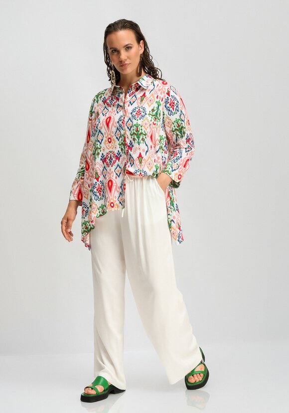 Брюки палаццо с резинкой на поясе шир.  580, рис. 35