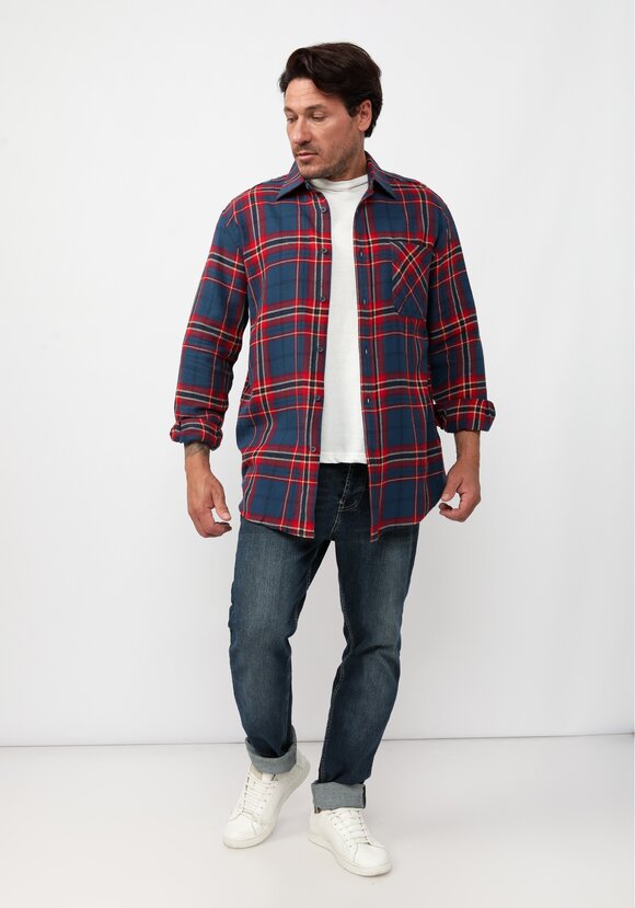 Фланелевая рубашка в клетку Лука шир.  580, рис. 7