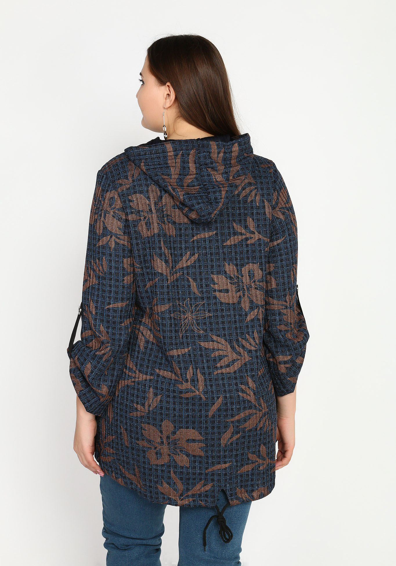 Куртка удлиненная из фактурного материала Lorum, размер 48, цвет бордо - фото 4