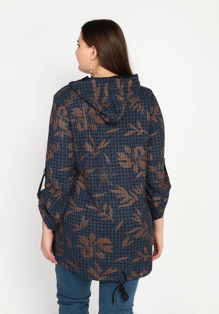 Куртка удлиненная из фактурного материала шир.  750, рис. 3