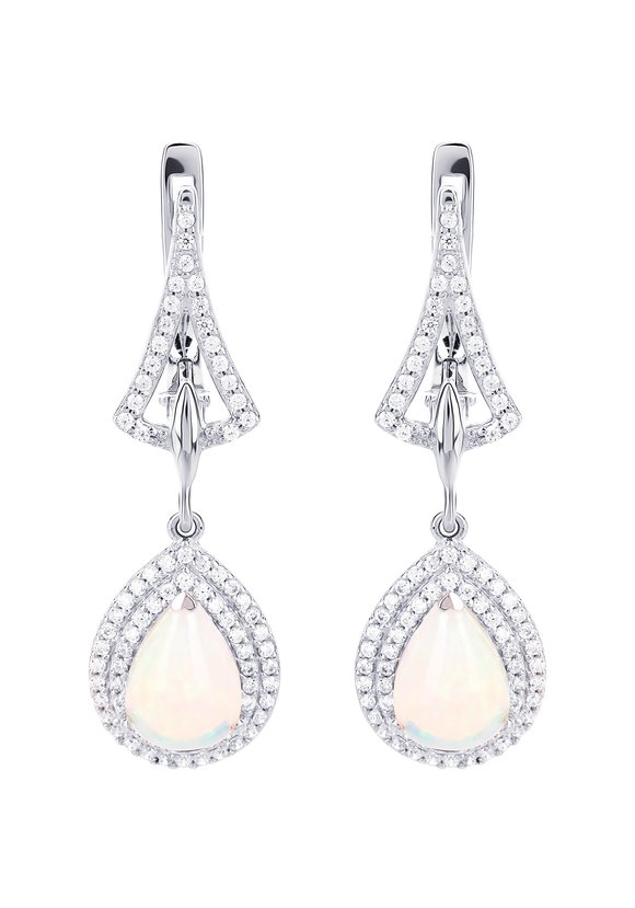 Серьги серебряныеАдель шир.  580, рис. 3