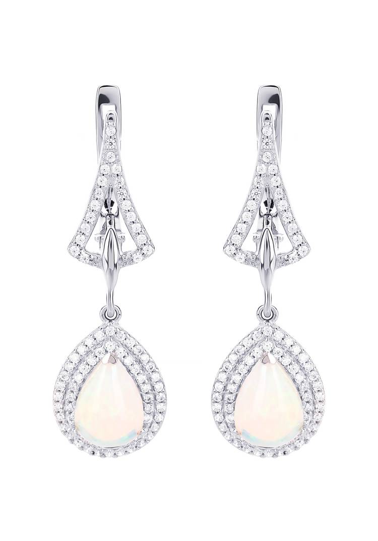 Серьги серебряныеАдель шир.  750, рис. 3