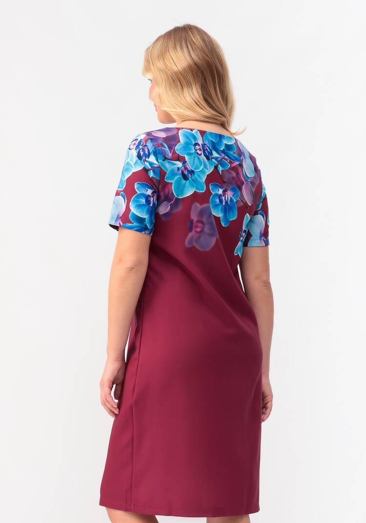 Платье полуприлегающего силуэта с  принтом шир.  750, рис. 13