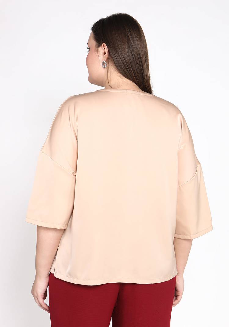 Блуза базовая однотонная шир.  750, рис. 11