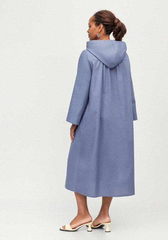 Платье-тренч с капюшоном изо льна шир.  580, рис. 12