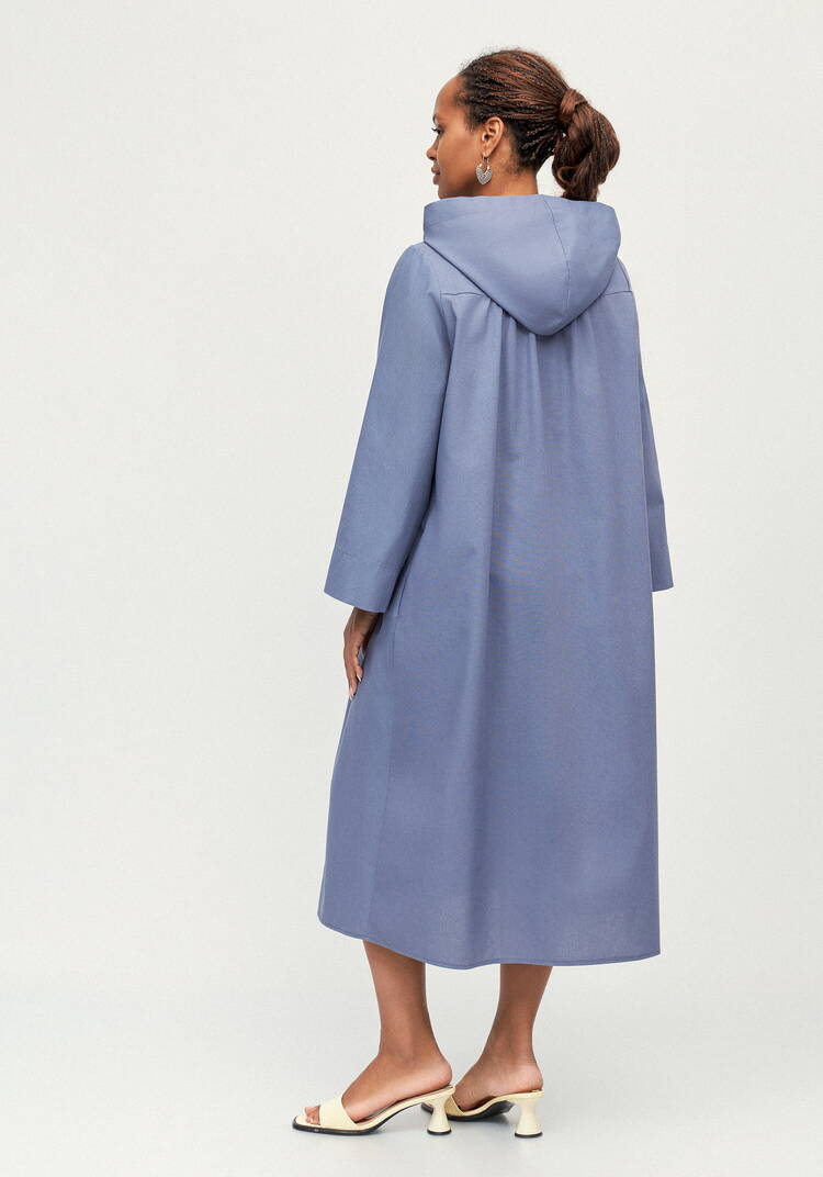 Платье-тренч с капюшоном изо льна шир.  750, рис. 12