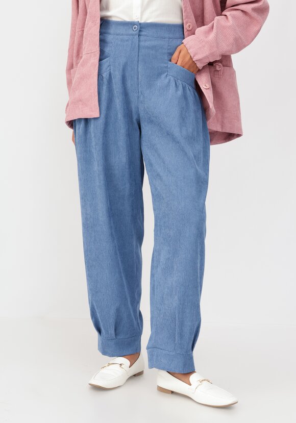 Брюки бананы с манжетами по низу шир.  580, рис. 14