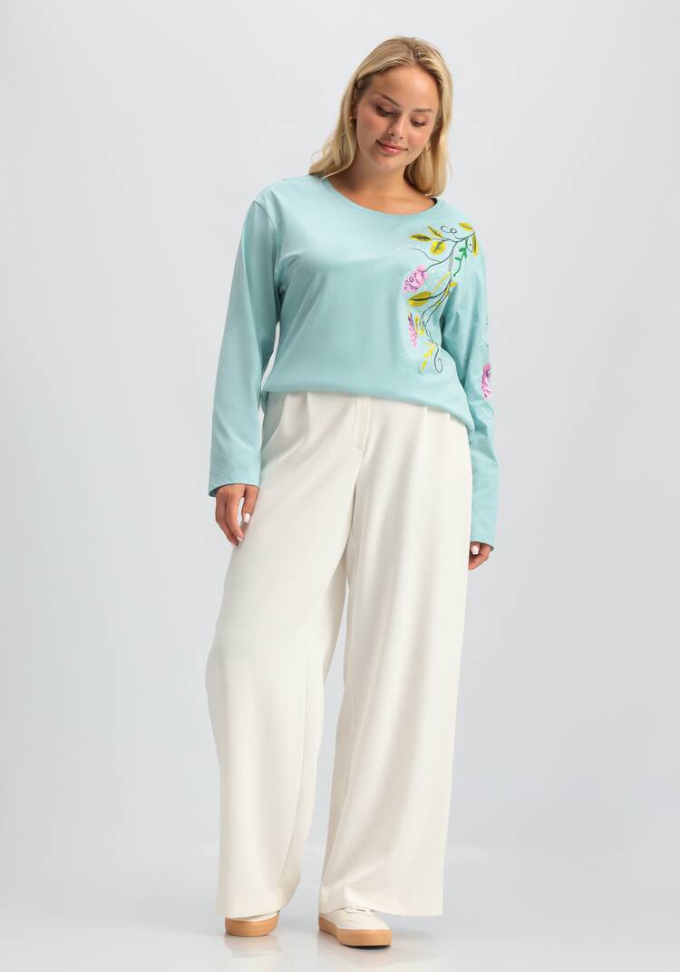 Лонгслив с вышивкой шир.  750, рис. 27