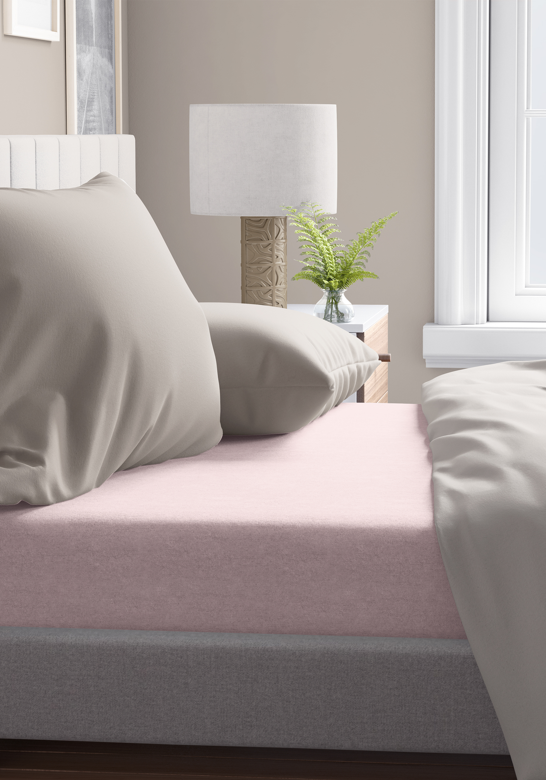 

Простыня из поплина "Лада", Розовый