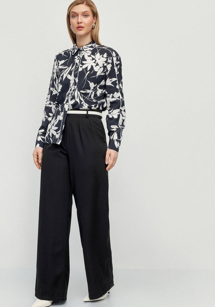 Блуза контрастными лампасами Катрин шир.  750, рис. 16