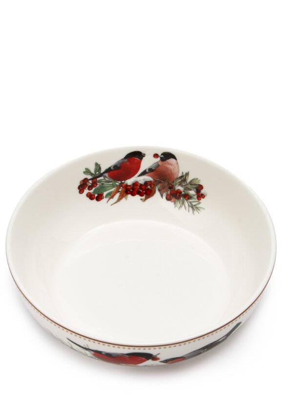Салатник фарфоровый Снегири шир.  580, рис. 2