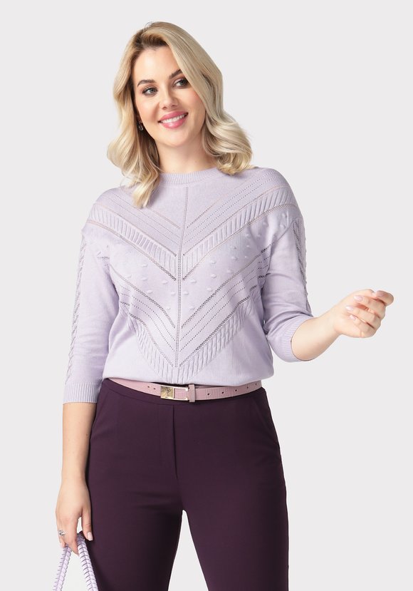 Джемпер ажурный со спущенным рукавом шир.  580, рис. 27