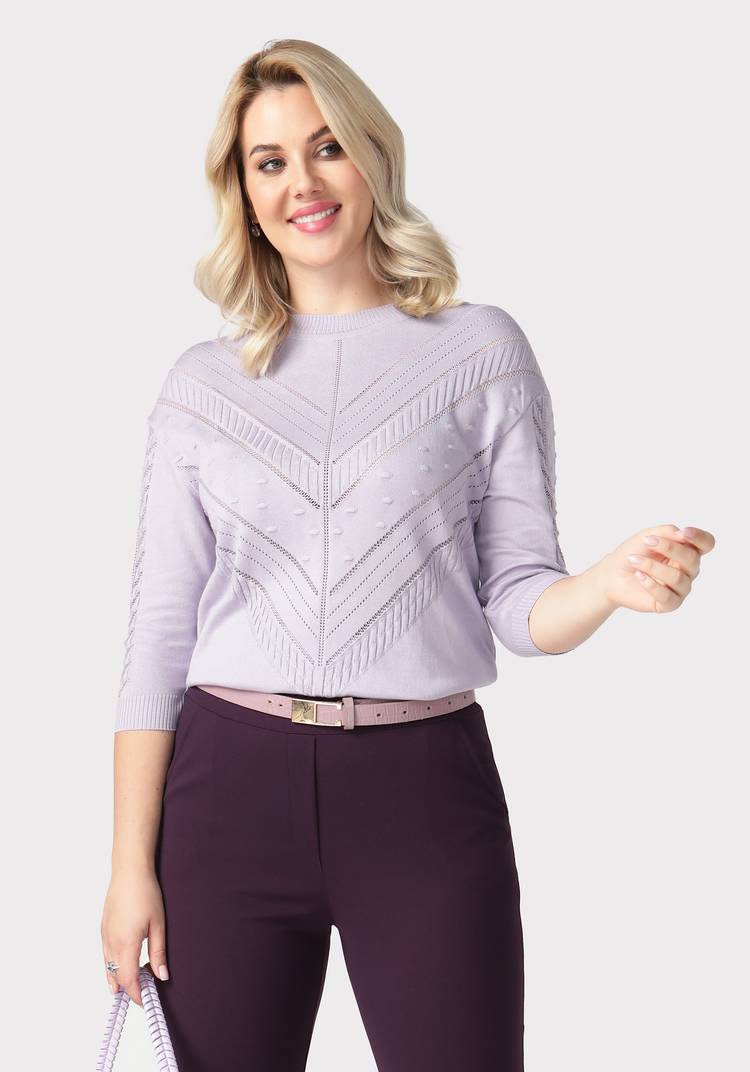 Джемпер ажурный со спущенным рукавом шир.  750, рис. 27