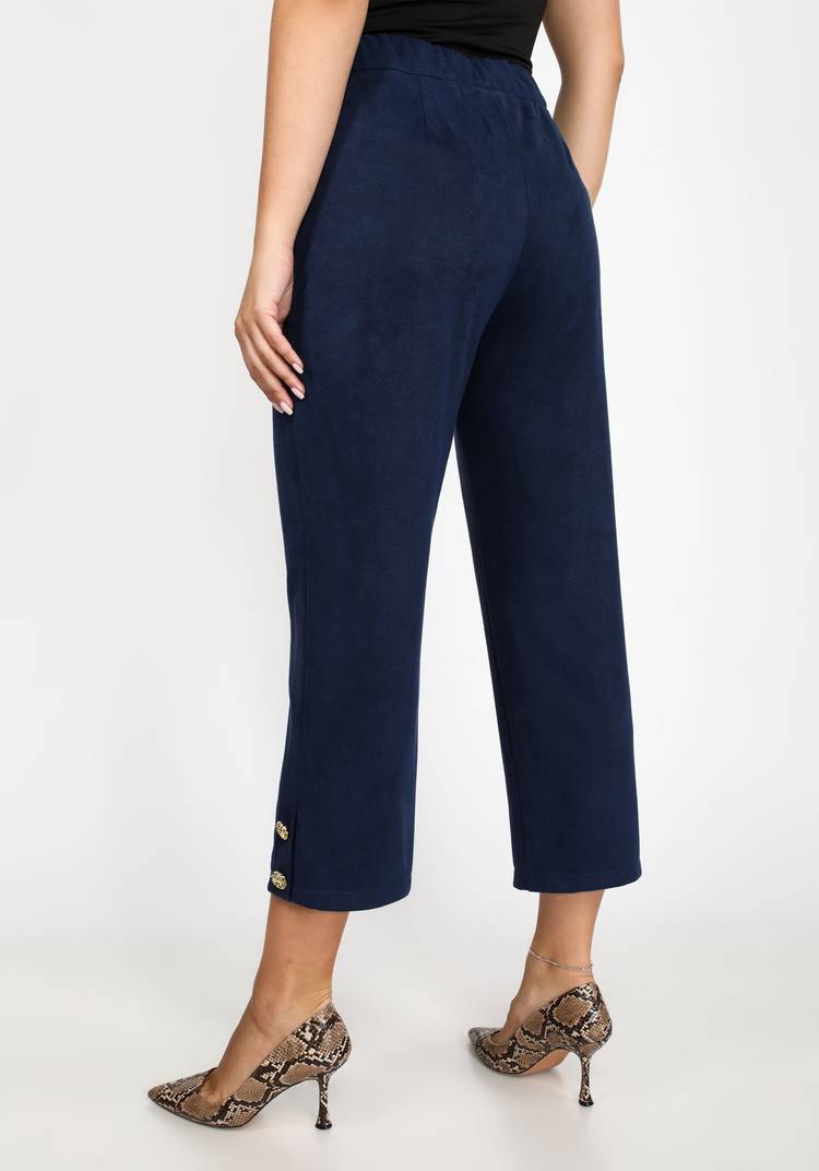 Брюки с декоративными пуговицами и карманами шир.  750, рис. 7