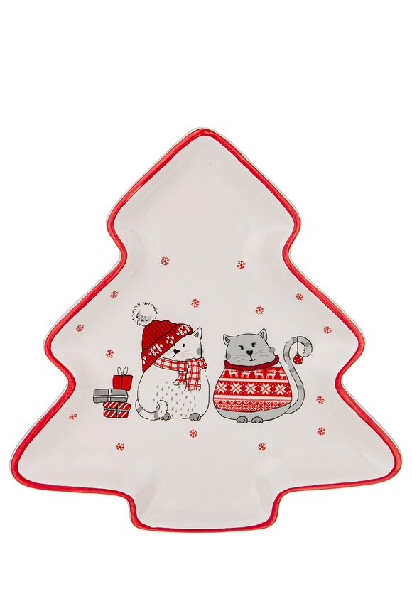 Блюдо фигурное Новогодний подарок шир.  580, рис. 1