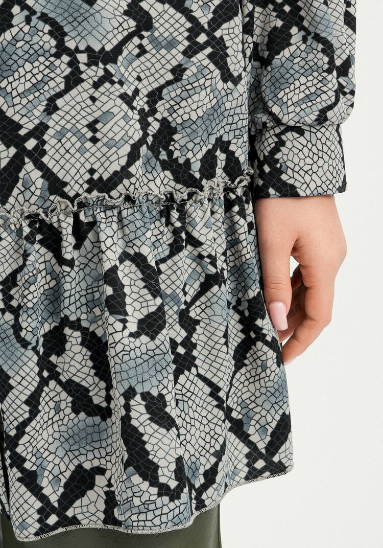 Туника свободного кроя с воланом по низу шир.  750, рис. 14