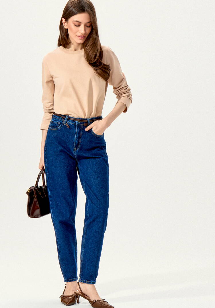 Мом-джинсы с зауженными к низу брючинами шир.  750, рис. 24