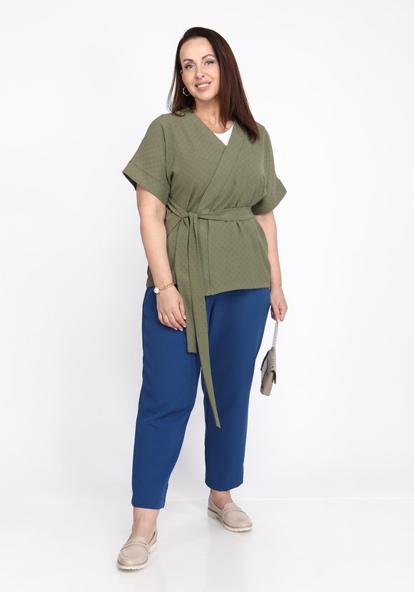 Брюки-бананы свободные шир.  580, рис. 5