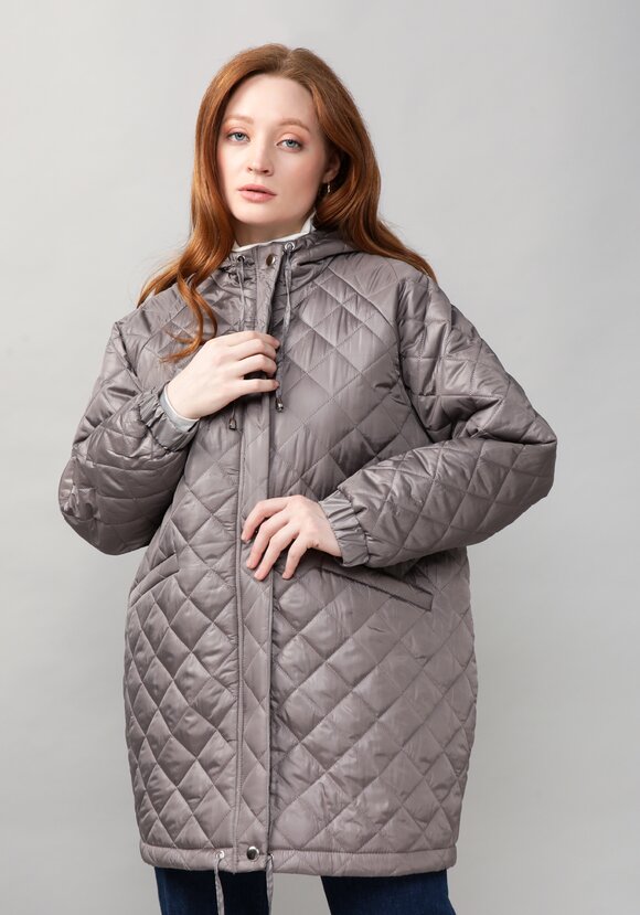 Куртка женская оверсайз с капюшоном шир.  580, рис. 7