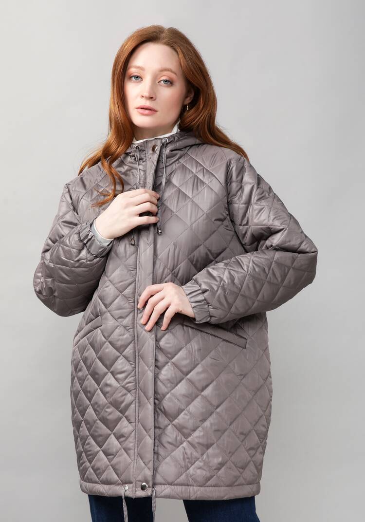 Куртка женская оверсайз с капюшоном шир.  750, рис. 7