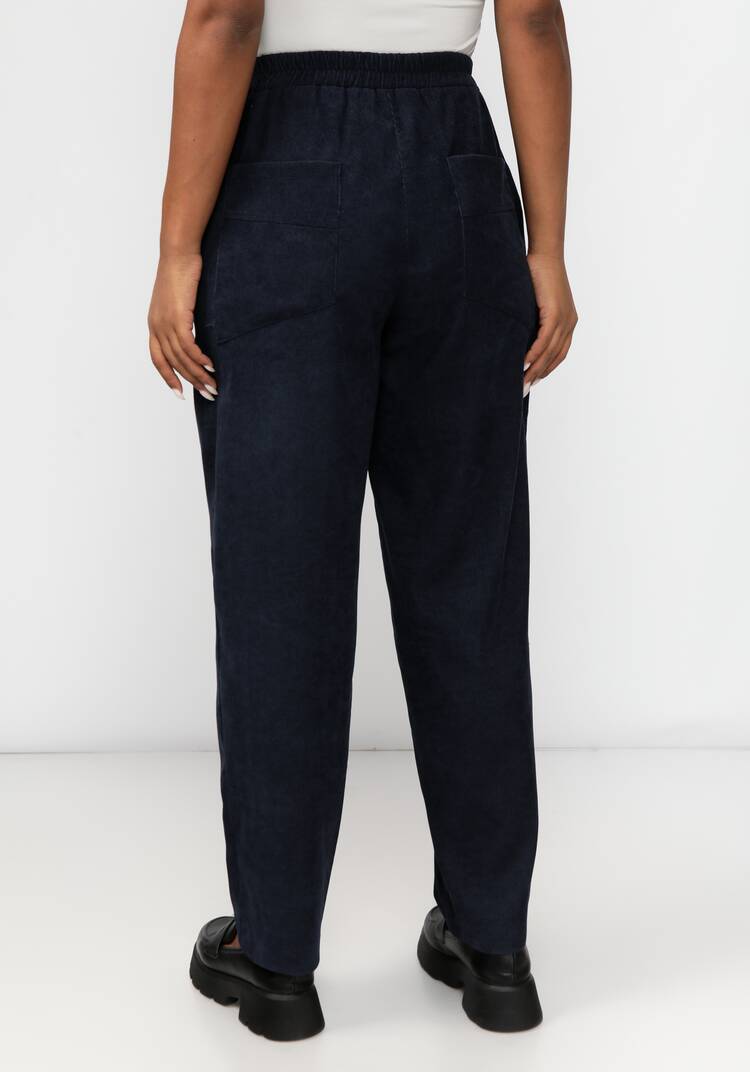 Брюки из микровельвета с рельефами шир.  750, рис. 3