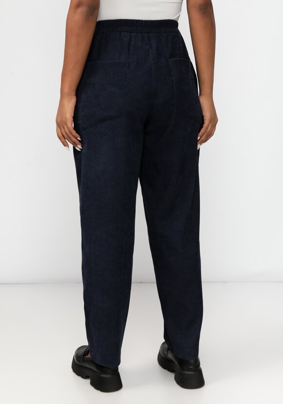 Брюки из микровельвета с рельефами шир.  580, рис. 3