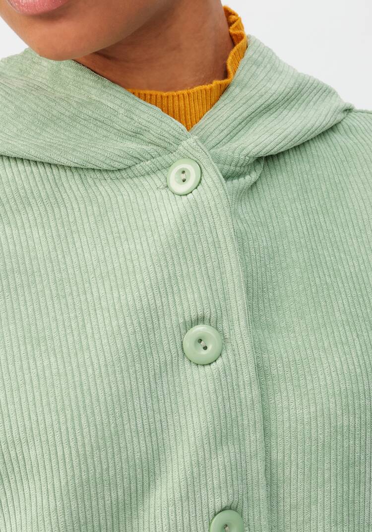 Ветровка из вельвета с капюшоном шир.  750, рис. 6