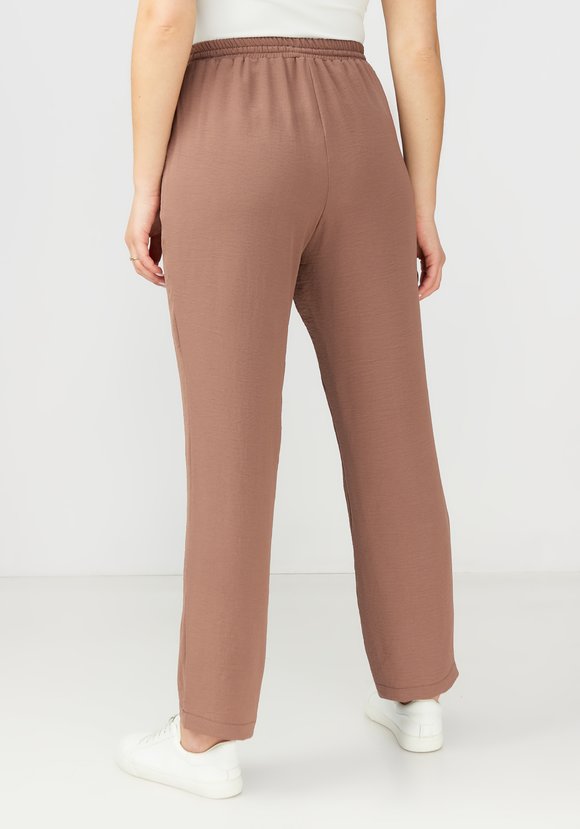 Брюки прямые от бедра с поясом на резинке шир.  580, рис. 3