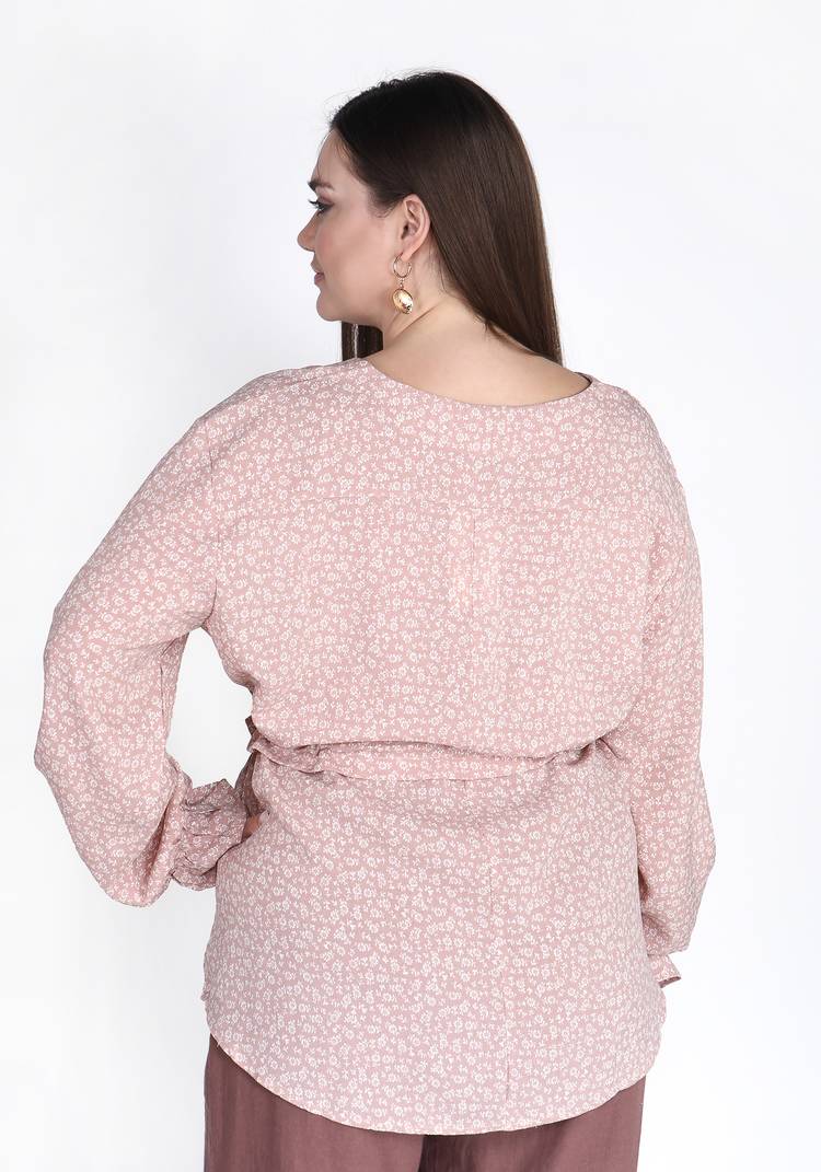 Блуза с кулиской на талии шир.  750, рис. 10