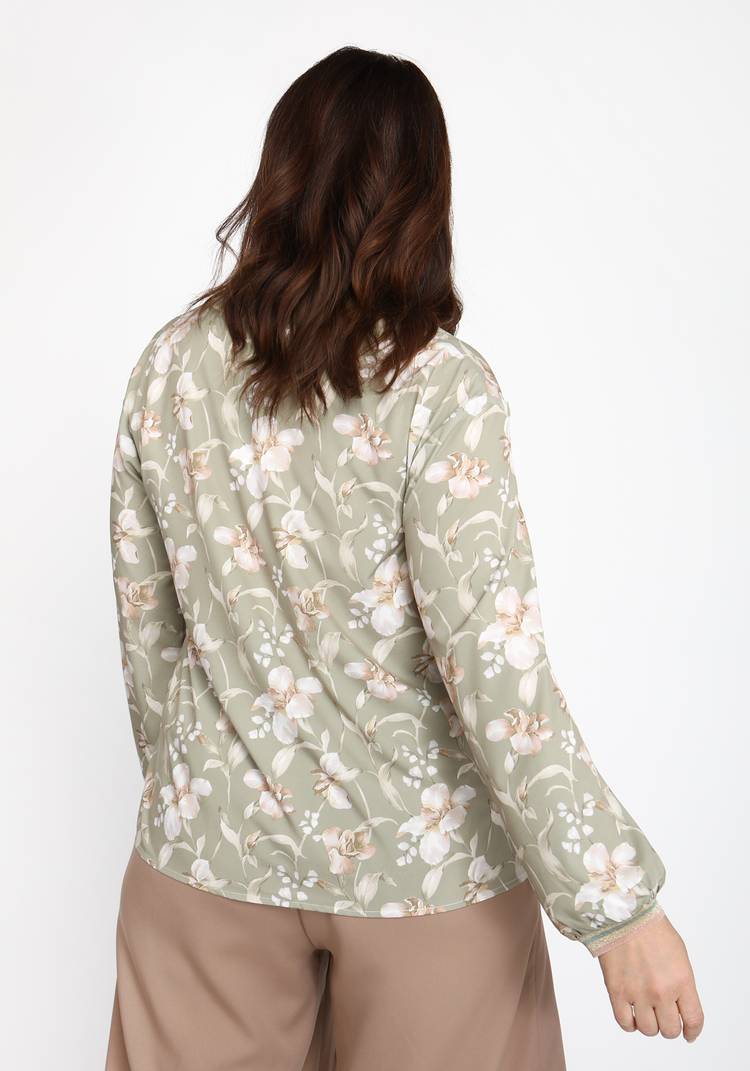 Блуза с декоративной тесьмой шир.  750, рис. 3