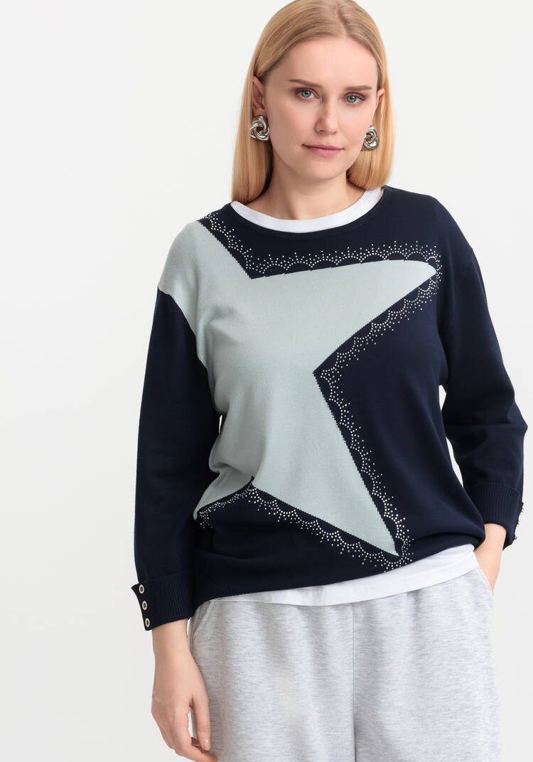 Джемпер Галактика на плечах шир.  750, рис. 33