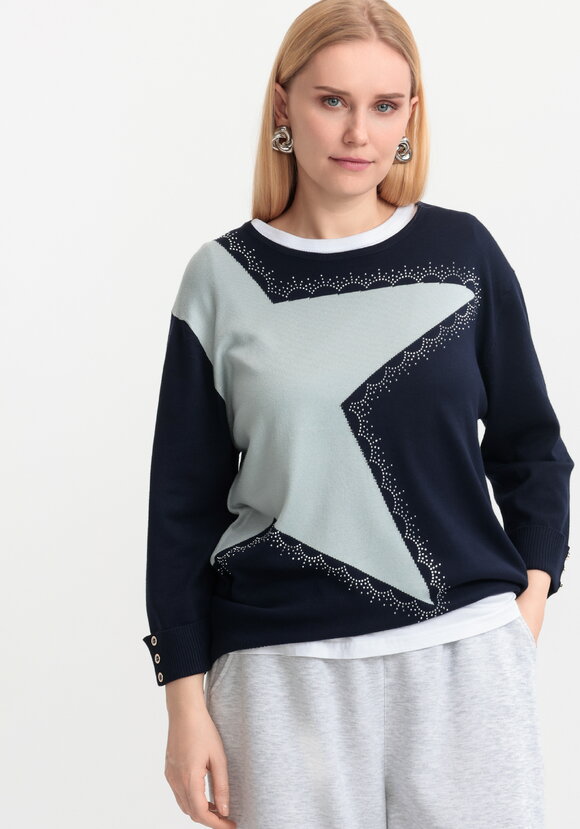 Джемпер Галактика на плечах шир.  580, рис. 33