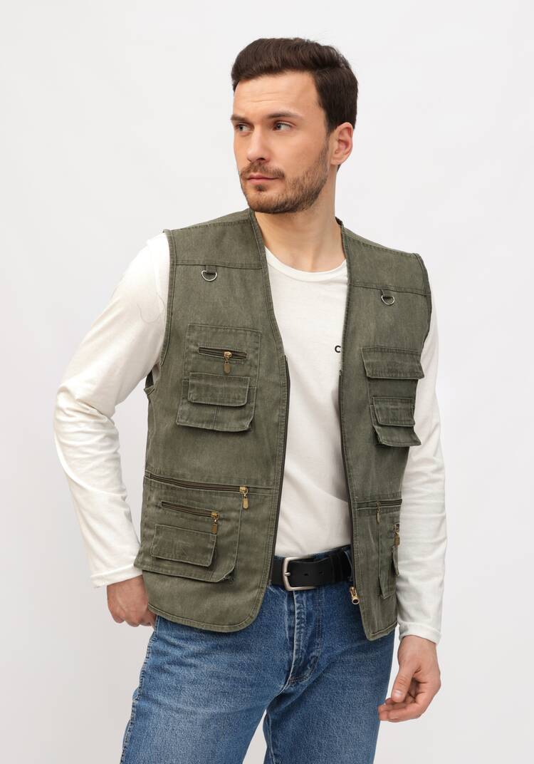 Жилет мужской с карманами шир.  750, рис. 15