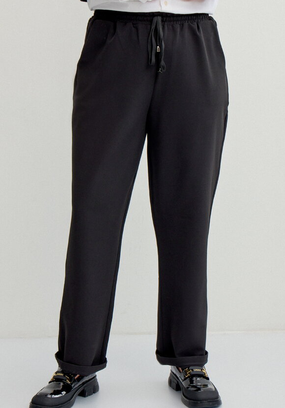 Брюки прямого силуэта зауженные к низу шир.  580, рис. 4