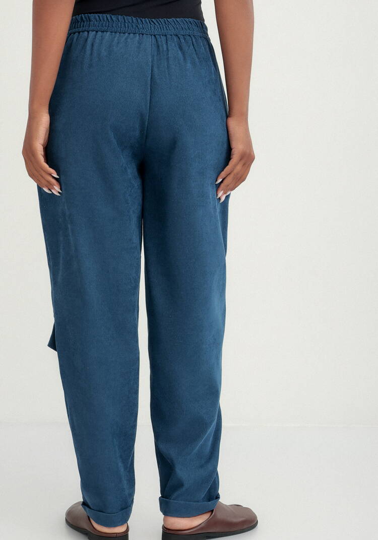 Брюки бананы вельветовые на резинке шир.  750, рис. 3