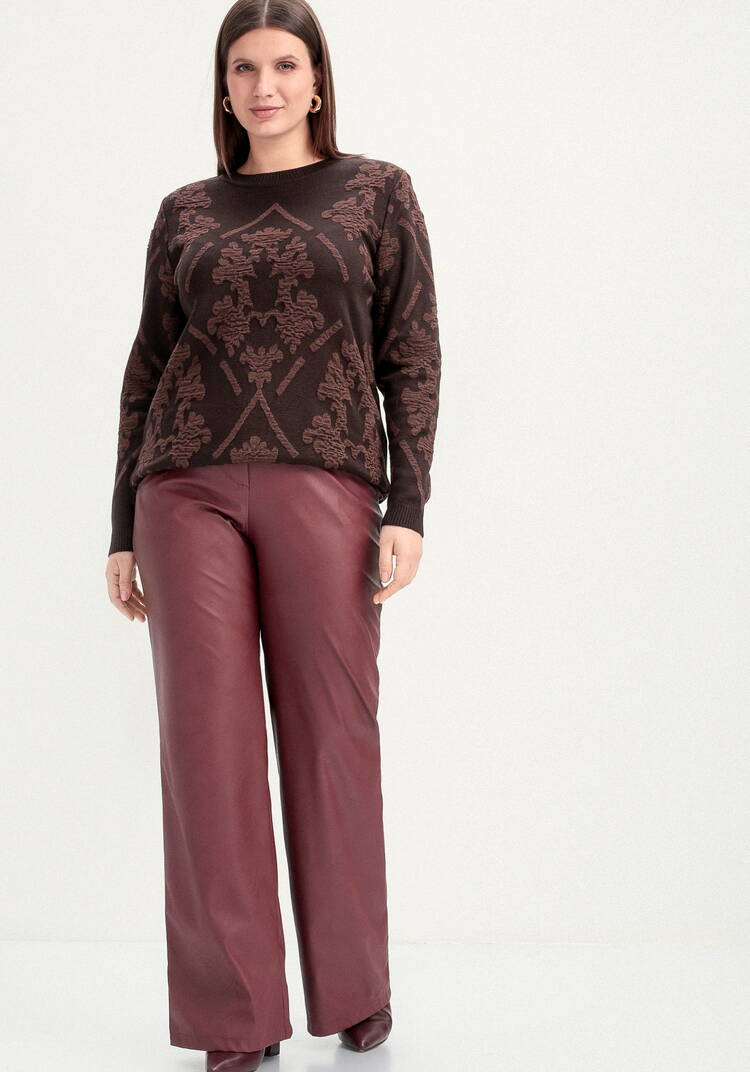 Джемпер с геральдическим орнаментом шир.  750, рис. 7