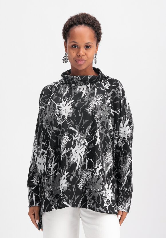 Джемпер трикотажный свободного кроя с принтом шир.  580, рис. 4