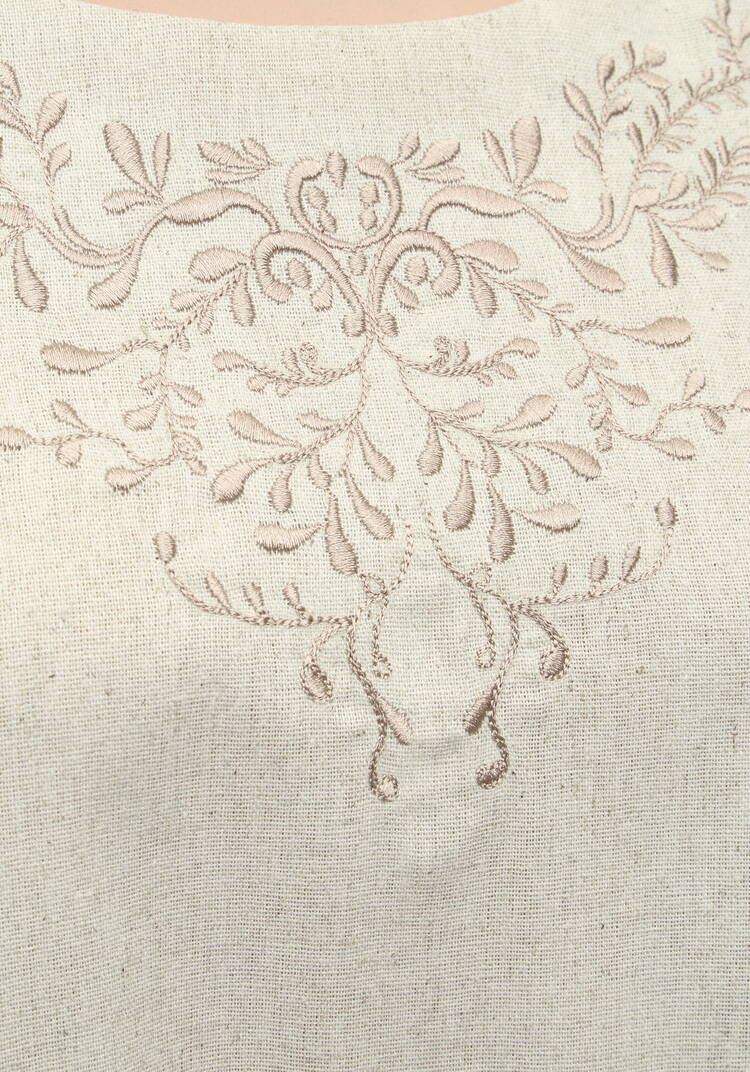 Платье из льна с вышивкой шир.  750, рис. 14