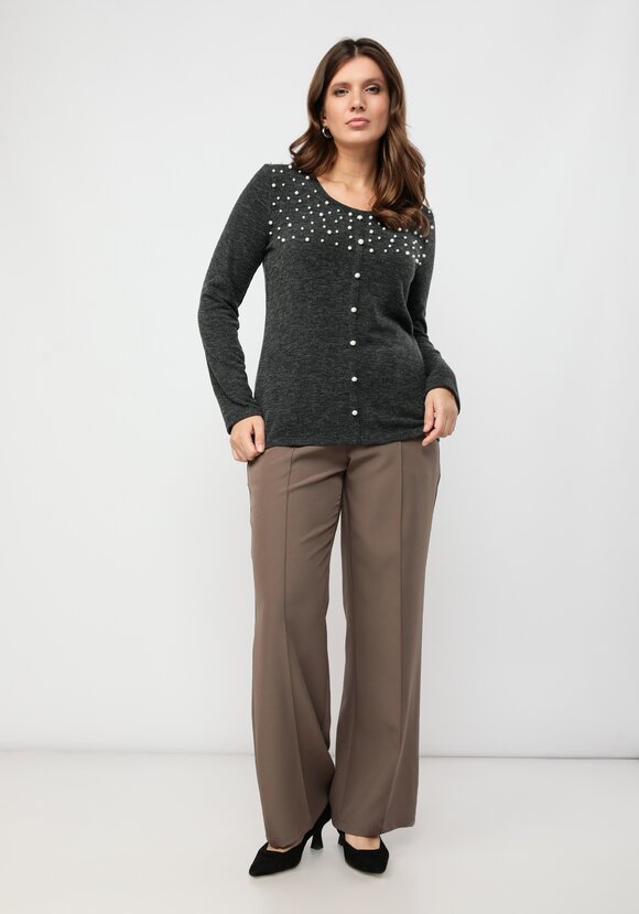 Джемпер с жемчугом шир.  580, рис. 2