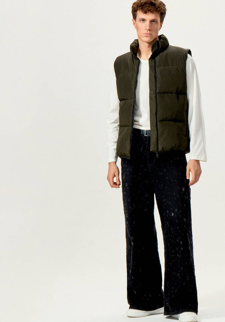 Жилет с крупной стежкой шир.  750, рис. 15