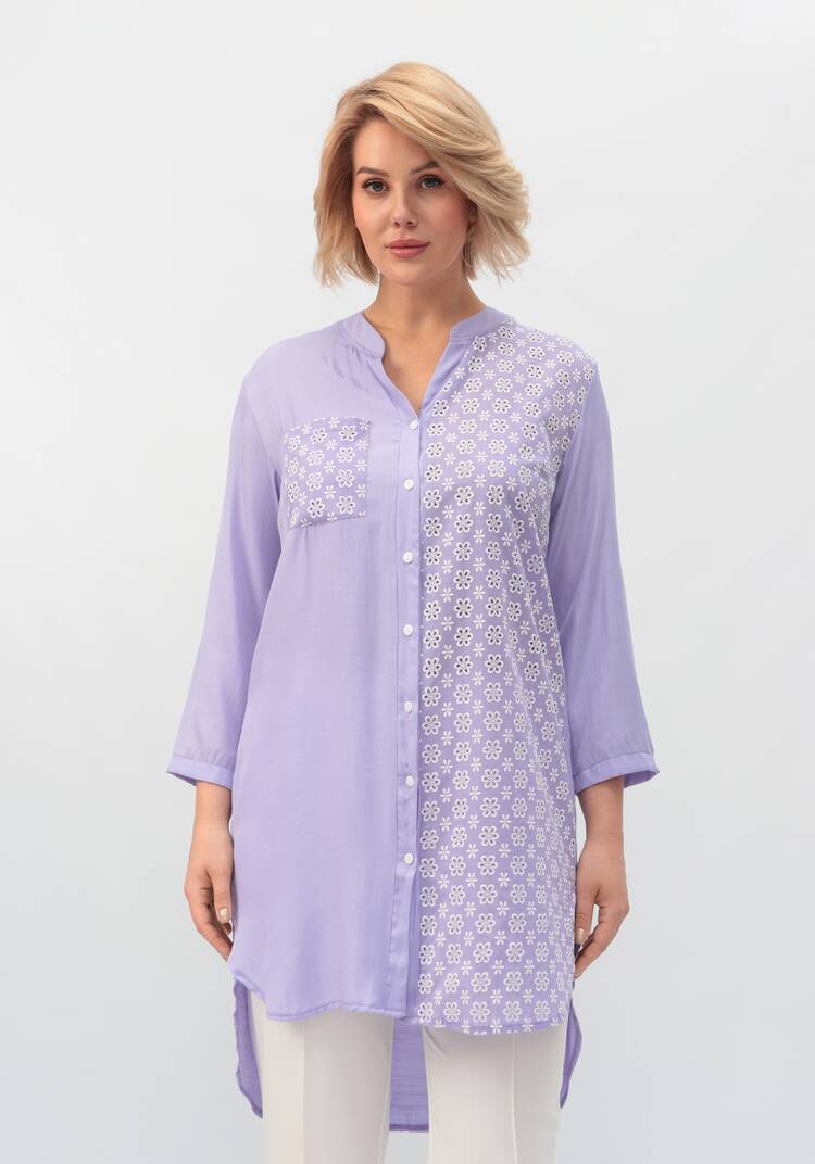 Рубашка удлиненная из хлопка шир.  750, рис. 12