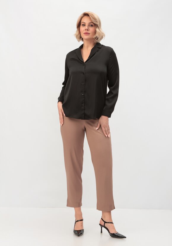 Брюки прямого силуэта 7/8 шир.  580, рис. 2