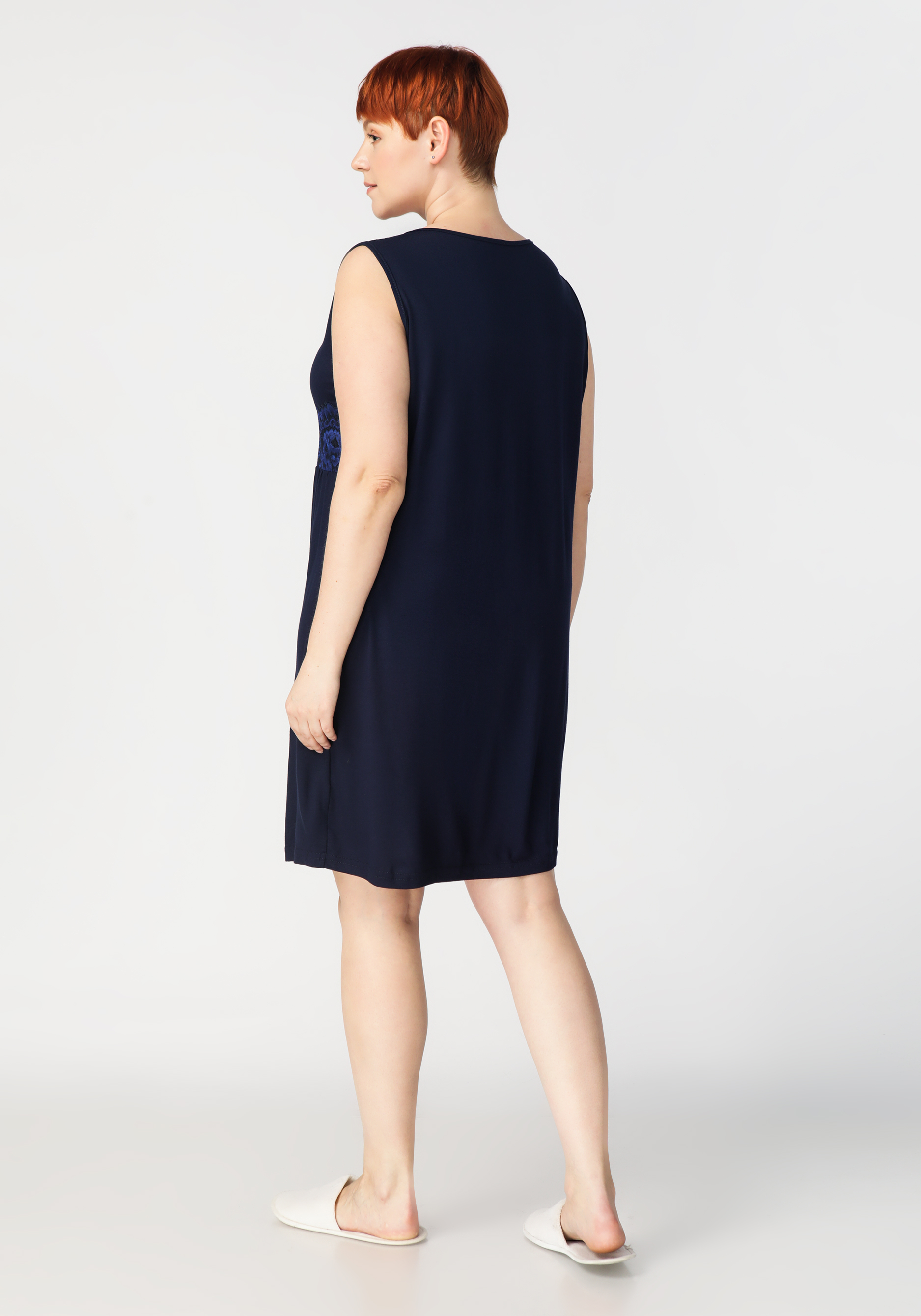 Сорочка женская "Эльза" NATALI, размер 48, цвет синий - фото 7