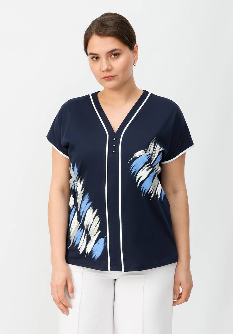 Блуза Глафира шир.  750, рис. 4