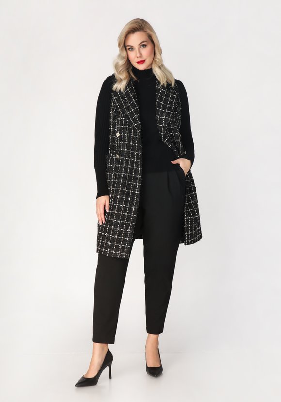 Платье -жилет с английским воротником шир.  580, рис. 5