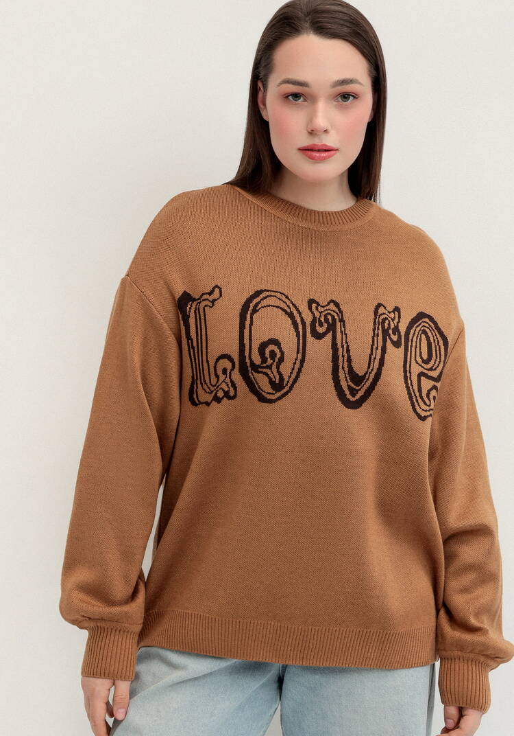 Джемпер с жаккардовой надписью шир.  750, рис. 4