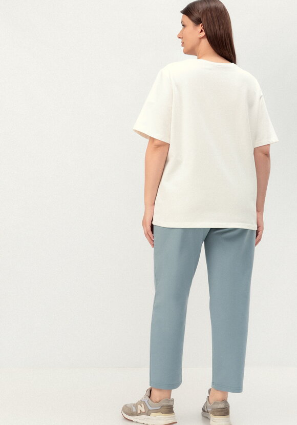 Комплект брючный с принтом на футболке шир.  580, рис. 30