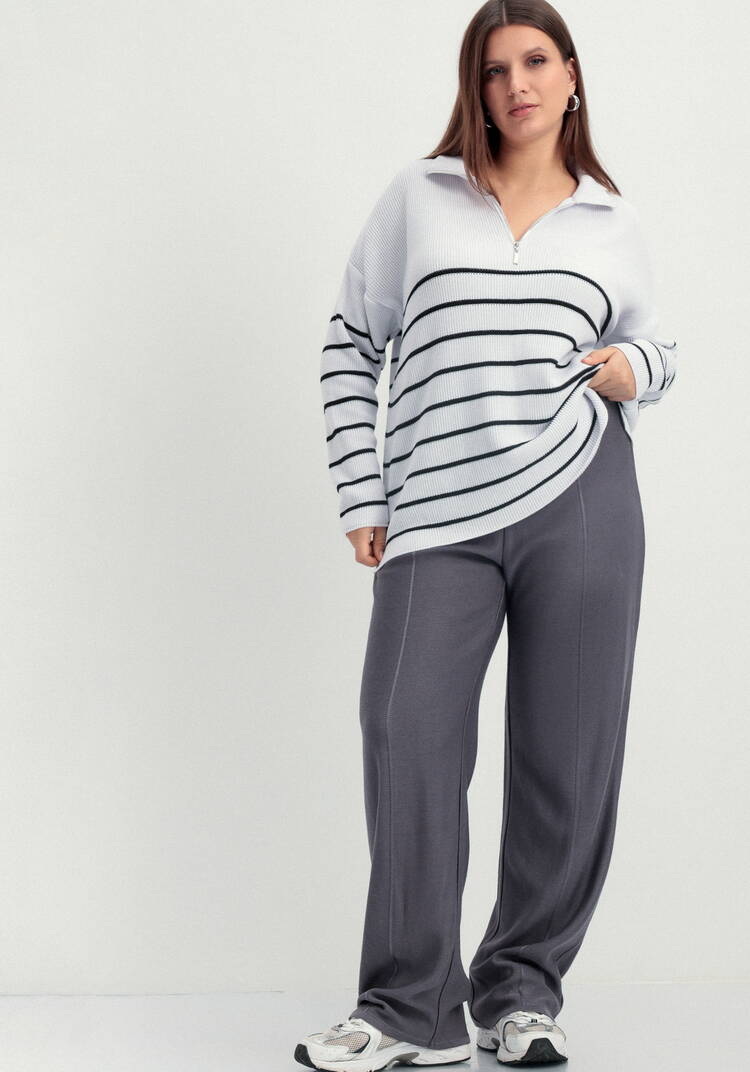 Брюки прямые вязаные со стрелкой шир.  750, рис. 21