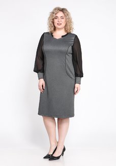 Платье с шифоновым рукавом